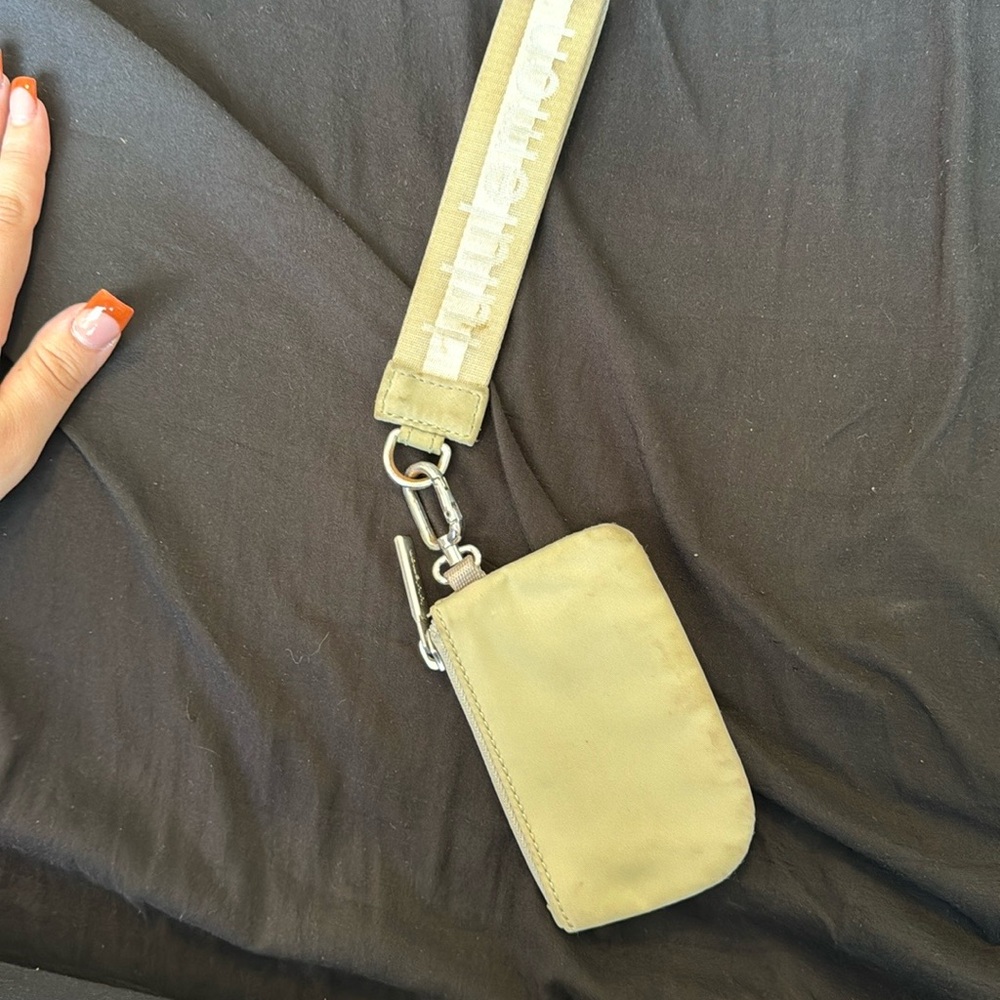 Lululemon Olive Green Wristlet